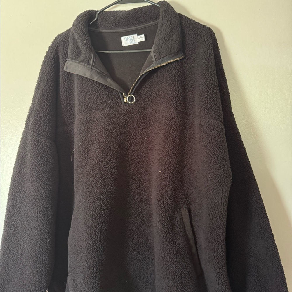 Men's black Fleece Sweater